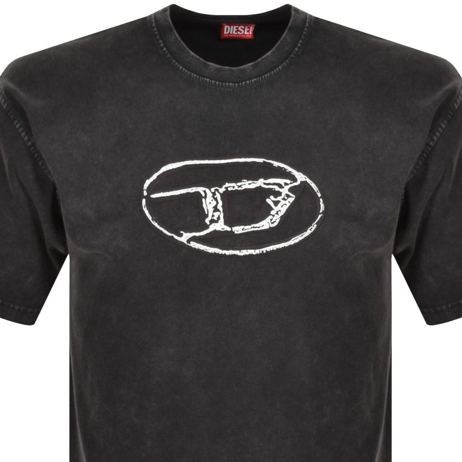 男女兼用 Fit Relaxed Q22 Box T Diesel T Mainline | Black Shirt トップス